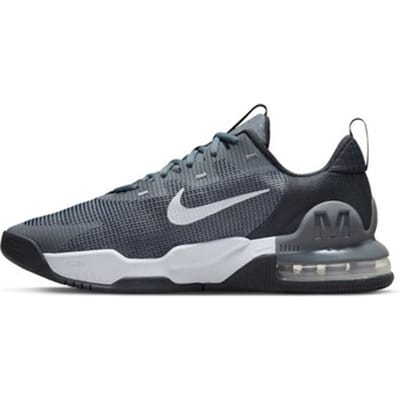 Nike Air Max Alpha Trainer 5 - Maat 40 - Smoke Grey/Dark Smoke Grey/Dark Grey/Wit / Grijs Wit - Air Max - Lifestyle - Heren Sneakers voor Mannen - Doos zonder deksel