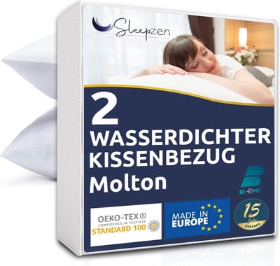Waterdichte kussenbeschermer 50 x 80 cm - 2 stuks - Hypoallergeen & Anti-mijt