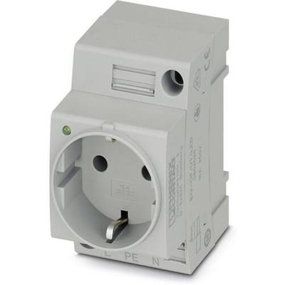 Contactdoos voor schakelkast Phoenix Contact EO-CF/UT/LED Grijs (l x b) 60 mm x 45 mm