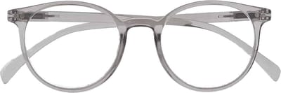 Noci Eyewear KCO026 leesbril Sally - sterkte +1.00 Transparant grijs - inclusief opbergpouch