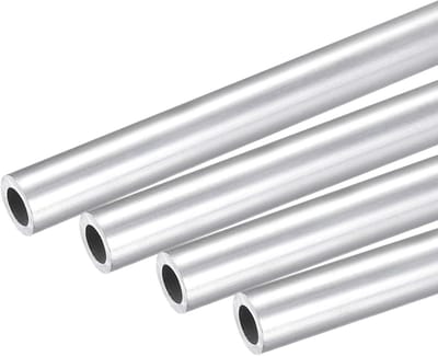 Dailygoods- Aluminium Buizen 6063 - 4 Stuks - 5mm Buitendiameter - 3mm Binnendiameter - 250mm Lengte - Duurzaam en Corrosiebestendig - Aluminium Buis
