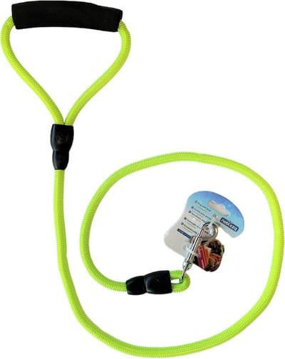 Nobleza Hondenriem 120 cm - Soft Grip - Uitlaatriem Hond - Riem Hond - Puppyriem - Dik Handvat - Geel