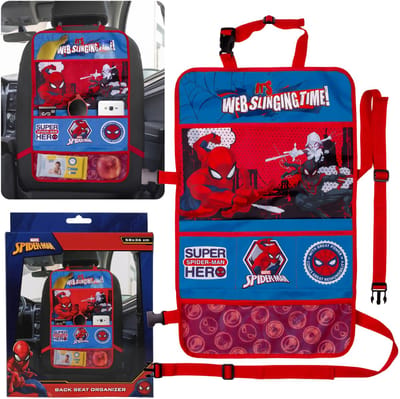 MARVEL Spider-Man Organizer voor autostoel, beschermhoes voor auto, stoelhoes