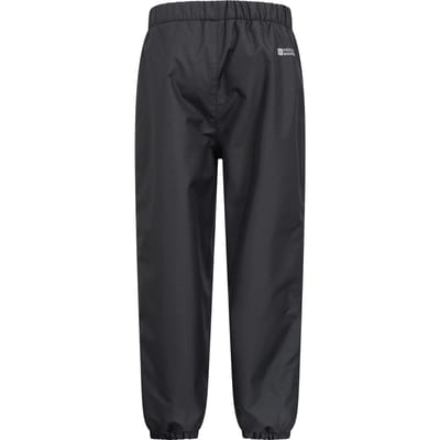 Mountain Warehouse Waterdichte kinder/kinderbroek met ripstop fleecevoering (Zwart)