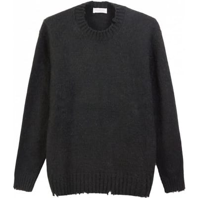 Crewneck geborsteld