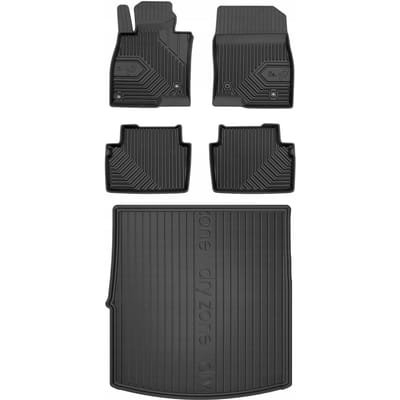 FROGUM PROLINE – Rubber vloermatten + kofferbakmat set – Mazda 6 III Kombi 2012-2018 – TPE, geurloos (pre-lift, zonder verstelbare kofferbakvloer)