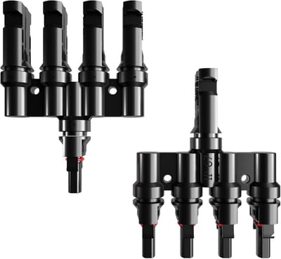 Solar T-Type 1 naar 4 Connector Adapter - Waterdichte Zonnepaneel Koppeling