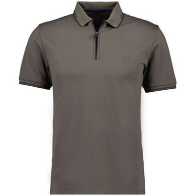 Ragman Polo Zipper Tipping Keep Dry Finish Mocca / male