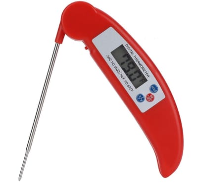 ZEYNOMAX - Kookthermometer - digitale thermometer voor voedsel - thermometer voor koken - vlees thermometer - hoge nauwkeurigheid LCD display