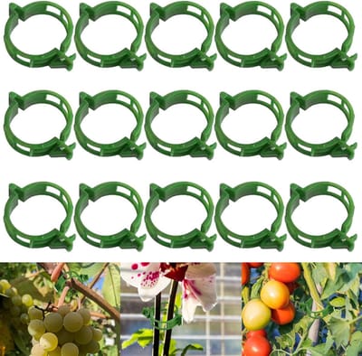 Famanu – Plantenklemmen - 100 stuks - plantenclips - tuinclips - plantensteunclip - plantenclips voor klimplanten - stabiele plantenklemmen voor plantenklimondersteunde groei - 2 maten