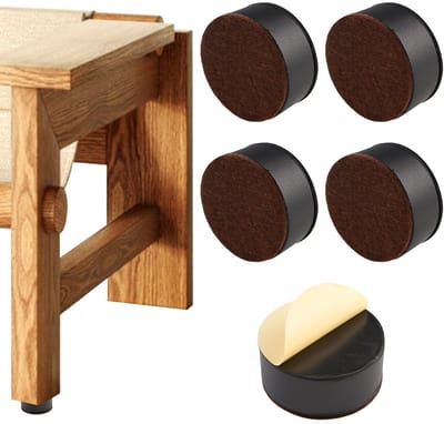 Dailygoods- Meubelverhogers 3 cm - Zelfklevend - Koolstofstaal - Rond - Draagvermogen 2000 kg - Voorkomt krassen en geluid - Meubelhoogtevergroter