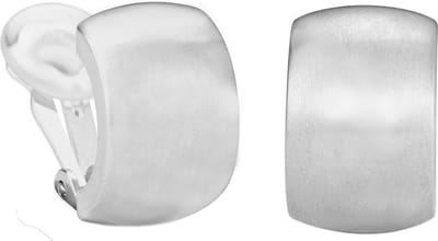 Traveller Clip Oorbellen - Oorclips Dames - Zilverkleurig - Mat - Halve Oorringen - 155850
