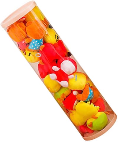 Knuffel Opbergemmer - Speelgoeddisplaybak Poppenopberger - Speelgoed Organiseren - Transparant PVC Materiaal - 26 cm Diameter - Transparant