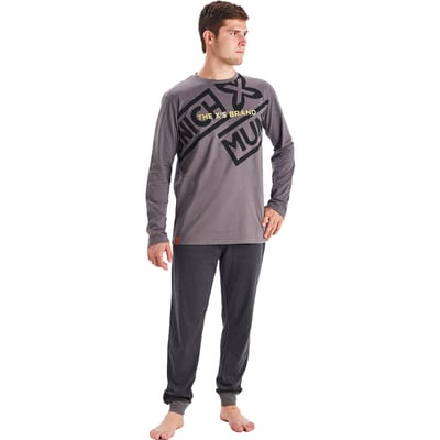 Winterpyjama lange mouw ronde hals MU1 heren