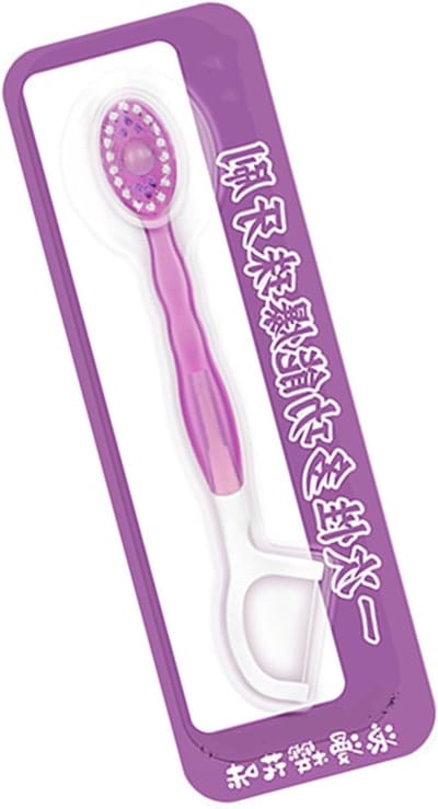 Wegwerp Tandenborstel - Reis Tandenborstel - Orale Verzorging - Ingebouwde Tandenstoker - 105 cm - Meerdere Kleuren