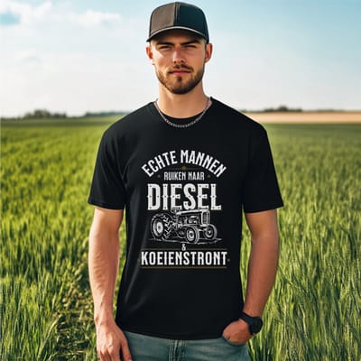 AGRIFANS® Echte Mannen - Heren T-shirt - S