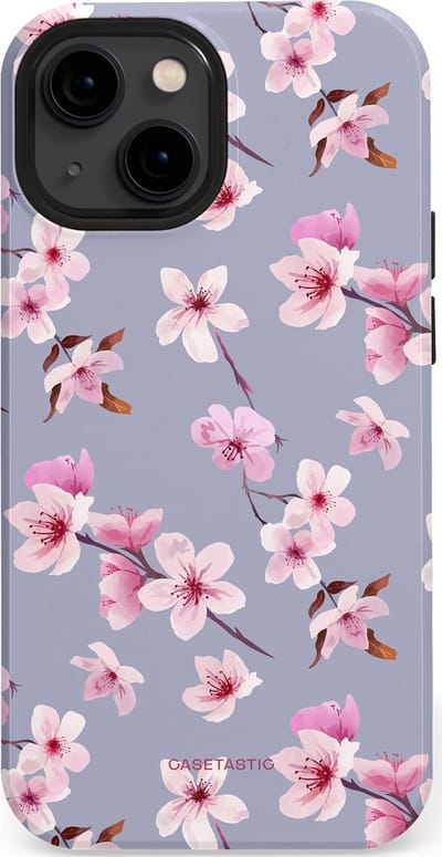 Casetastic Hoesje Geschikt voor Apple iPhone 13 Mini Magsafe - Stijlvolle Beschermende Duo-layer Case - Bloemsem Bries