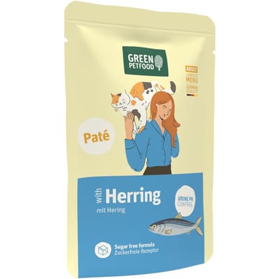 8x85g Hering Green Petfood Paté natvoer voor katten
