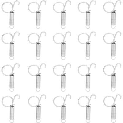 Lot de 20 crochets à ressort en métal pour porte de cage, pour fixation de porte de cage pour lapins et animaux domestiques
