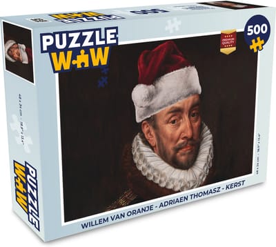 Puzzel Willem van Oranje - Adriaen Thomasz - Kerst - Legpuzzel - Puzzel 500 stukjes - Kerst - Cadeau - Kerstcadeau voor mannen, vrouwen en kinderen