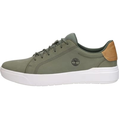 Timberland Seneca Bay Low Sneakers - Leren Sneaker - Heren - Groen - Maat 41