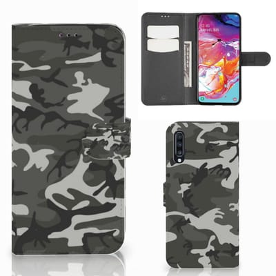 Samsung Galaxy A70 Telefoon Hoesje Army Light