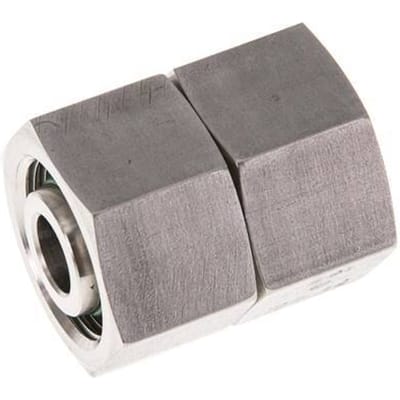 16S RVS Rechte met Draaidoorvoer 400bar FKM O-ring en Afdichtconus ISO 8434-1