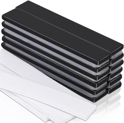 Dailygoody - Neodymium magneten - Extra sterke magneten - Zwart - Rechthoekige magneten - Ideaal voor magneetbord en koelkast - 12 stuks