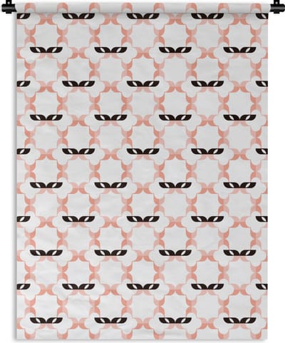 Wandkleed - Wanddoek - Carnaval - Patronen - Maskers - 150x200 cm - Wandtapijt
