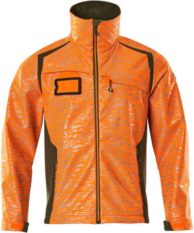 Mascot Accelerate Safe Softshell jas 19202-291 - hi-vis oranje/mosgroen - 2XL