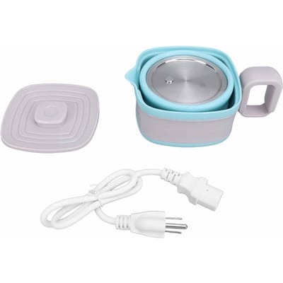 Bouilloire électrique pliable de voyage Mini bouilloire à eau bouillante portable pour bureau extérieur 100 ?240 V UE L