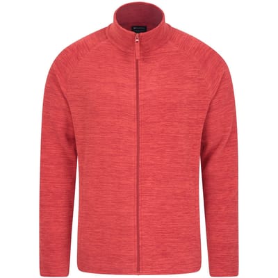 Mountain Warehouse Heren Snowdon II Full Zip Fleecejack (Donkerrood)