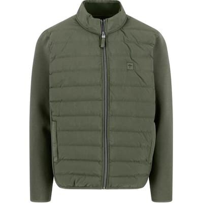 Fynch-Hatton Uni Color Padded Hybrid Jacket Dusty Olive / male