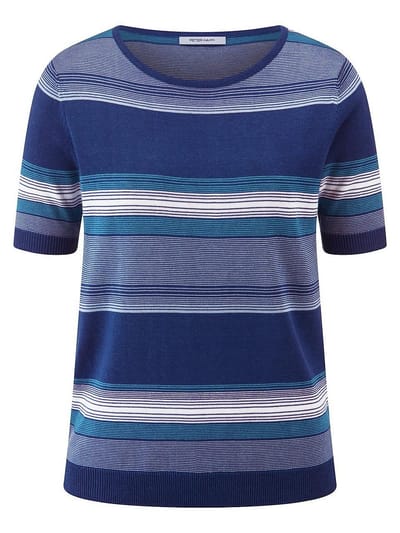 Trui ronde hals Van Peter Hahn blauw