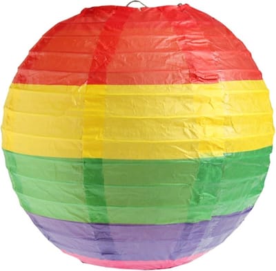 Regenbooglantaarn / Lantaarn Ø20cm [2stuks]