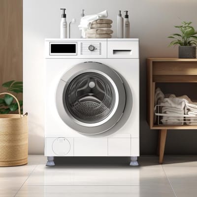 Trillingsdemper voor wasmachine en droger, verstelbare antivibratievoeten 10-12 cm, universeel en effectief tegen geluid