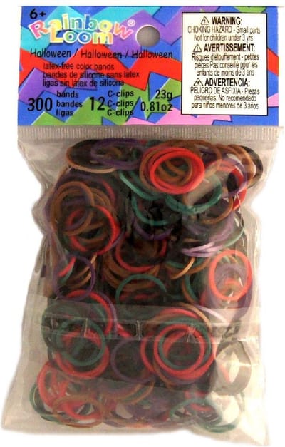 Rainbow Loom Elastiekjes - Halloween - 300 Stuks