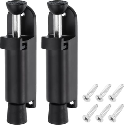 Set van 2 veerbelaste deurstopper met rubberen basis, voetpedaal voor eenvoudig gebruik in kamers, voordeuren en garages