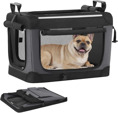 AHD® Hondenbench - Hondenbench Opvouwbaar - Hondenren - Zwart - 60cm x 42cm x 42cm