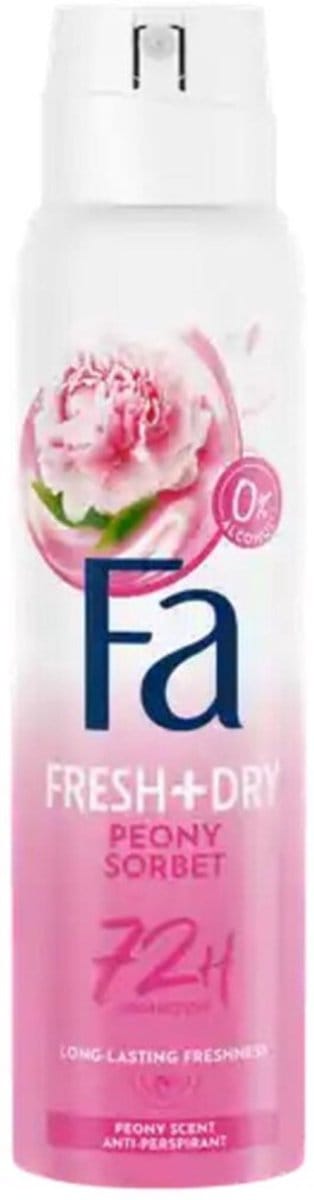 Fa Deodorant - Zoete Geur van Pioenrozen en Frambozen - Langdurige Bescherming - Huidvriendelijk