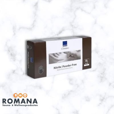 Romana Products Abena Classic Nitril Handschoenen - Wegwerphandschoenen Categorie 3 - Zwart - 100 stuks | Poedervrij - Maat XL