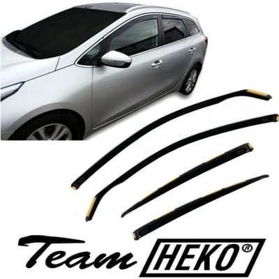 Déflecteurs d'Air - JJ AUTOMOTIVE - Kia Ceed 2 5P Combi - Fumé - Acrylique Renforcé - Installation Facile