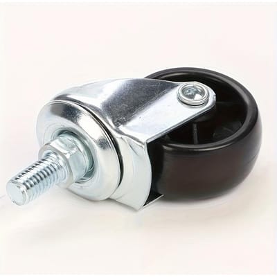 1,5 inch Zware Zwenkwielen, M8*15mm, Stille Draadstang voor Kar, Meubelpoten, Wielen voor Kinderbed, Werkbankaccessoires