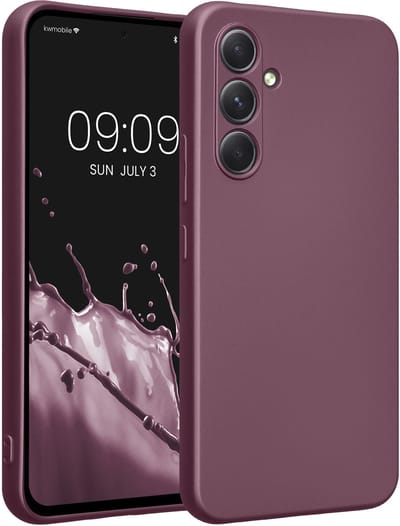 kwmobile metallic telefoonhoesje van TPU - geschikt voor Samsung Galaxy A54 5G - Flexible case voor smartphone - In metallic lila