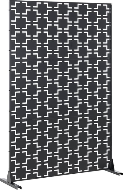 Kamerscherm Basciano tuinscherm 180x120x40 cm zwart casa.pro