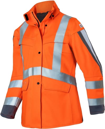 KUBLER PROTECTIQ 14958430 Hi Vis Reflecterend Hardshell Werkjas DAMES Veiligheidsjas Signaaloranje Antraciet - Waterdicht