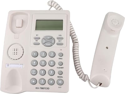 Vaste Telefoon - Bureautelefoon Analoge Telefoon - Thuis Kantoor - LCD Scherm Nummerherkenning - 22 x 20 x 6 cm