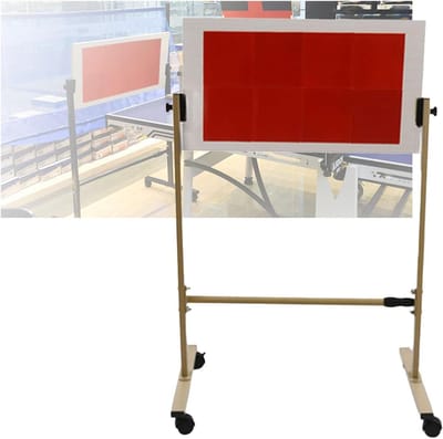 Tafeltennis Rebound - Oefenbord Pingpong - Zelf Trainen - 360° Hoek Verstelbaar - Verplaatsbaar - Rood