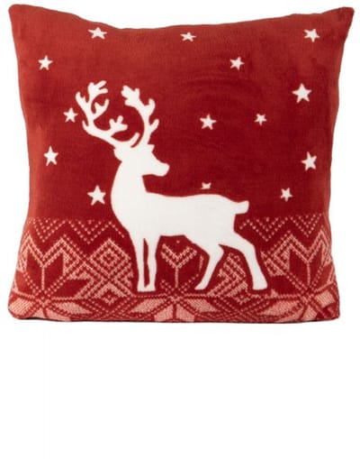 Tiseco - Kussen (gevuld) XMAS - SET/2 - Afneembare hoes - kerst - 45x45 cm, rood