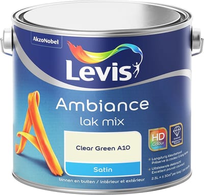 Levis - Ambiance Lak Satin Mix - Clear Green A10 - Mengverf - 2,5 L